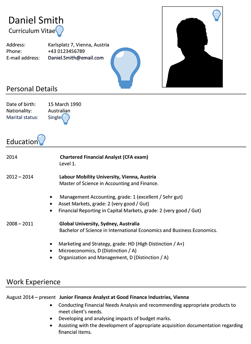 Cv example